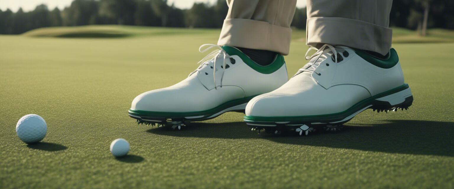 Golf Shoes on Grass